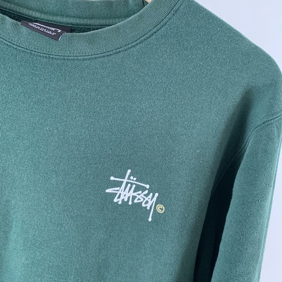Vintage Stüssy Green Sweatshirt - Picture 6 of 6